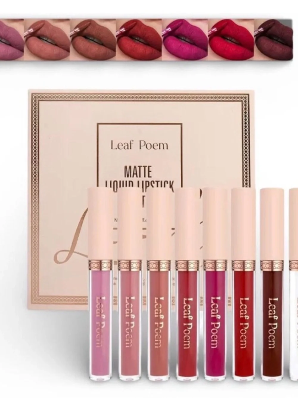 Leaf Poem Matte Liquid Lipstick Set Of 8 - NIP